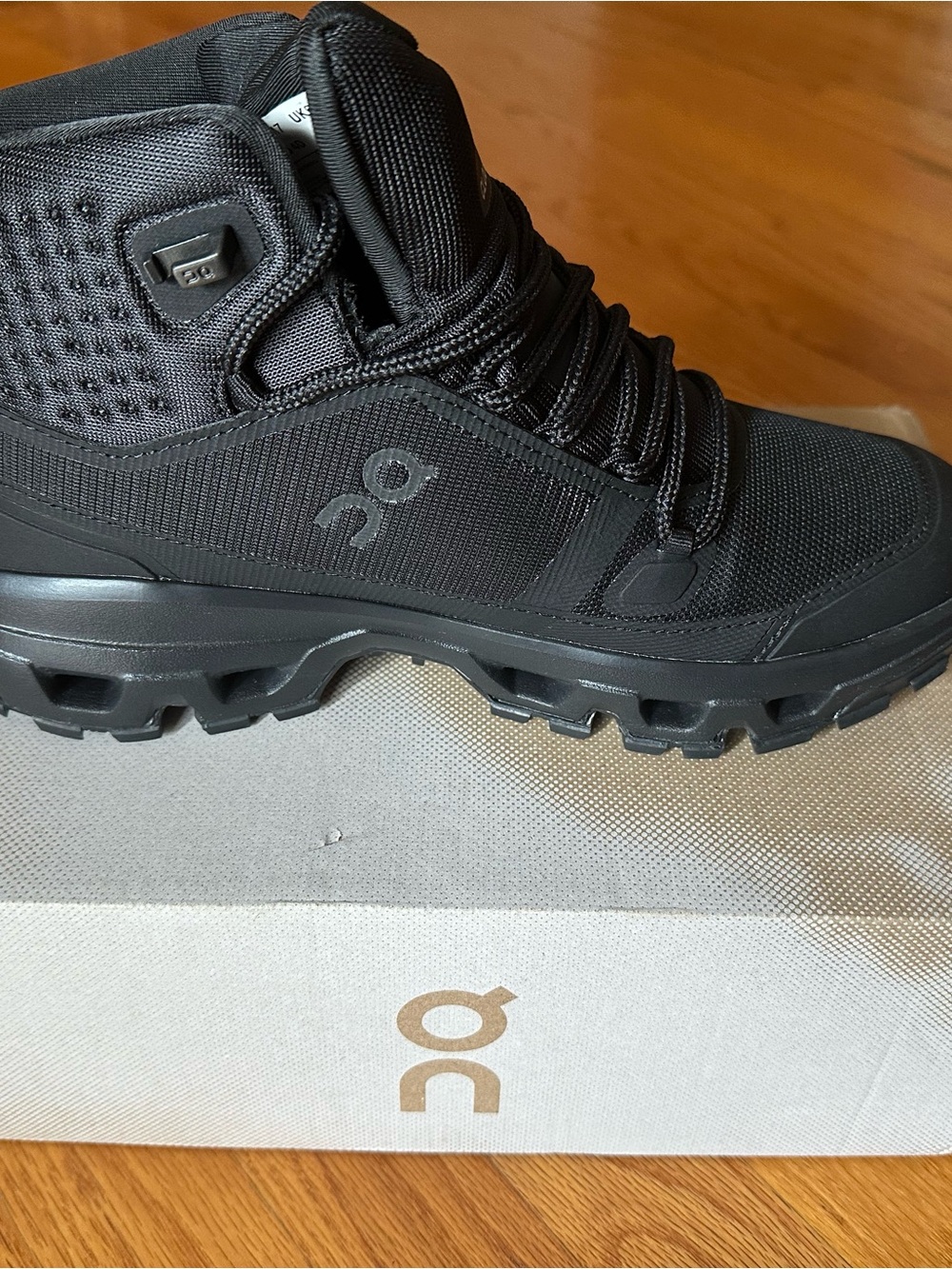 On Running Men's Black Waterproof Trail Boots
